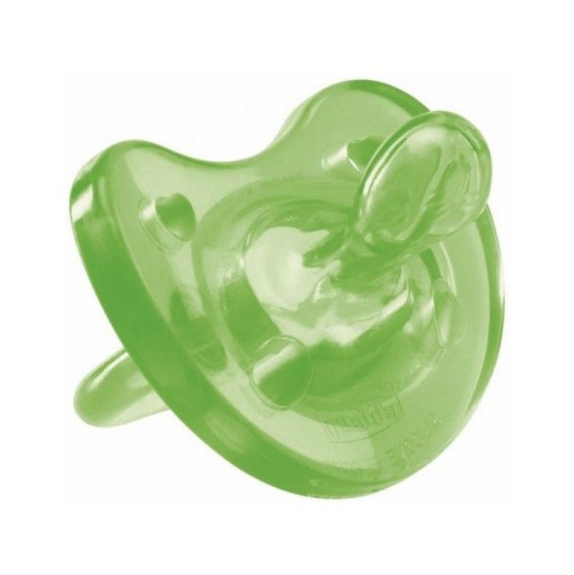CHICCO ΠΙΠΙΛΑ ΟΛΟ ΣΙΛΙΚΟΝΗ PHYSIO SOFT 6-12M+ ΠΡΑΣΙΝΗ