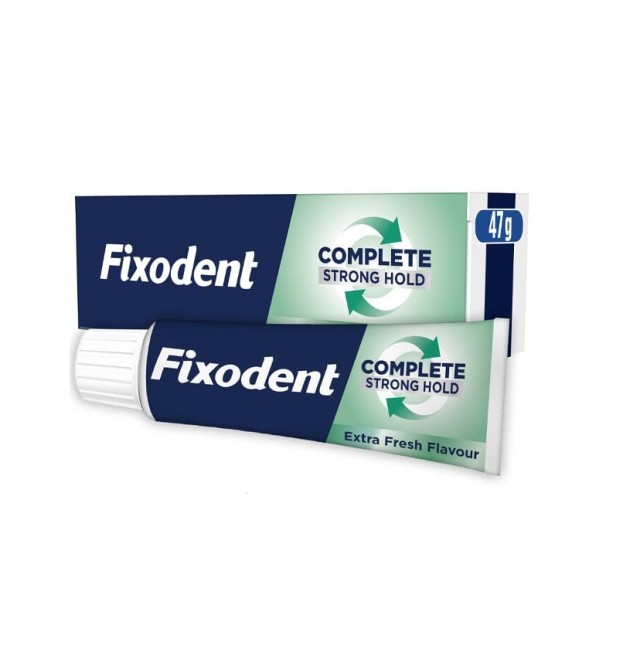 Fixodent Complete Strong Hold Extra Fresh Flavor Στερεωτική Κρέμα Τεχνητής Οδοντοστοιχίας 47gr