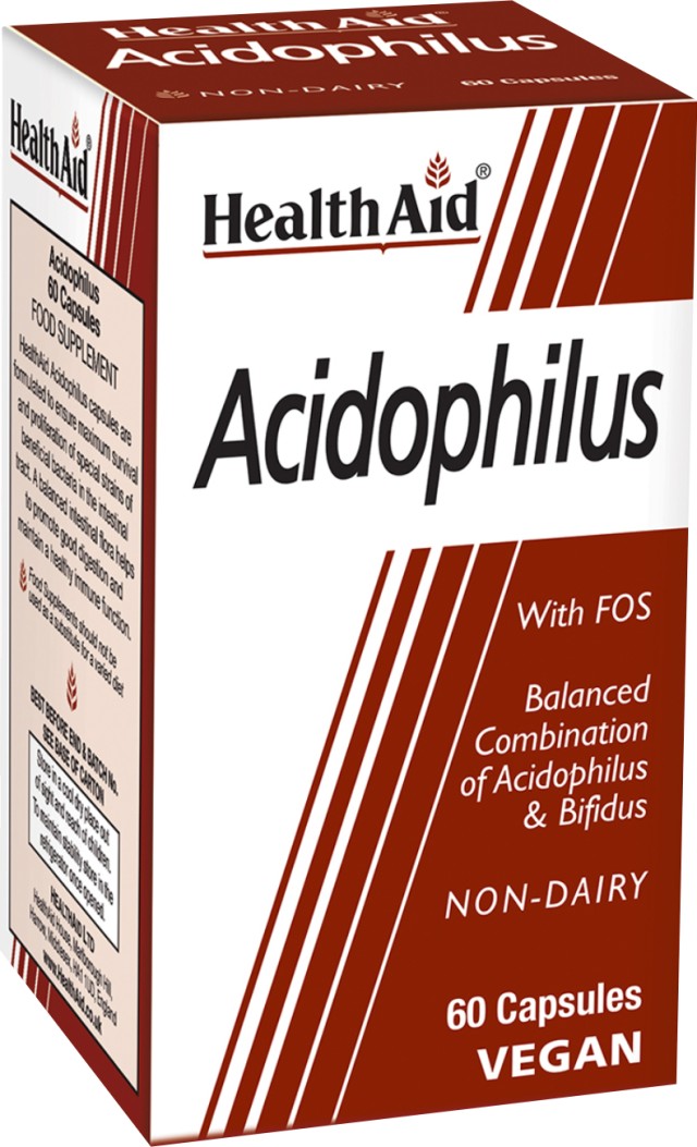 HEALTH AID BALANCED ACIDOPHILUS VEGETARIAN CAPSULES 60S