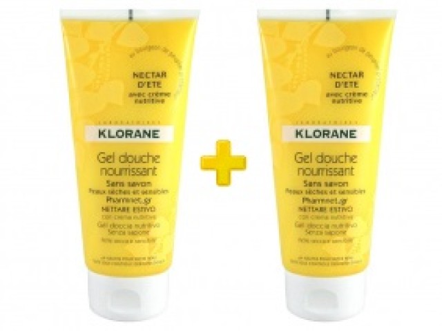 Klorane GEL DOUCHE NECTAR ETE 200ml 1+1