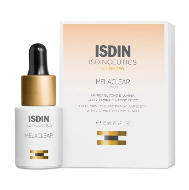 Isdin Isdinceutics Brighten Melaclear Serum Ορός Προσώπου & Σώματος Διορθωτικός Ορός για την Ομαλοποίηση του Τόνου του Δέρματος 15ml