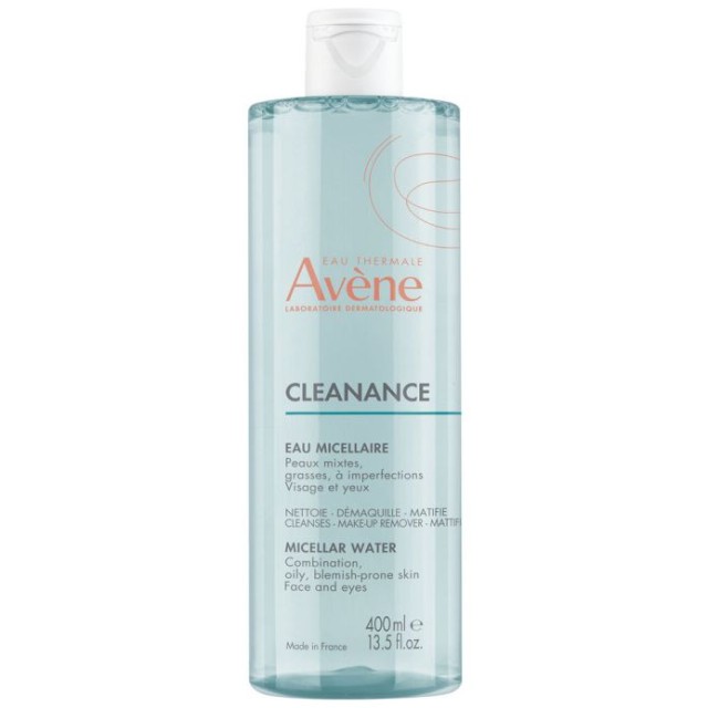 Avene Cleanance Micellar Water Νερό Καθαρισμού & Ντεμακιγιάζ για Λιπαρές Επιδερμίδες 400ml