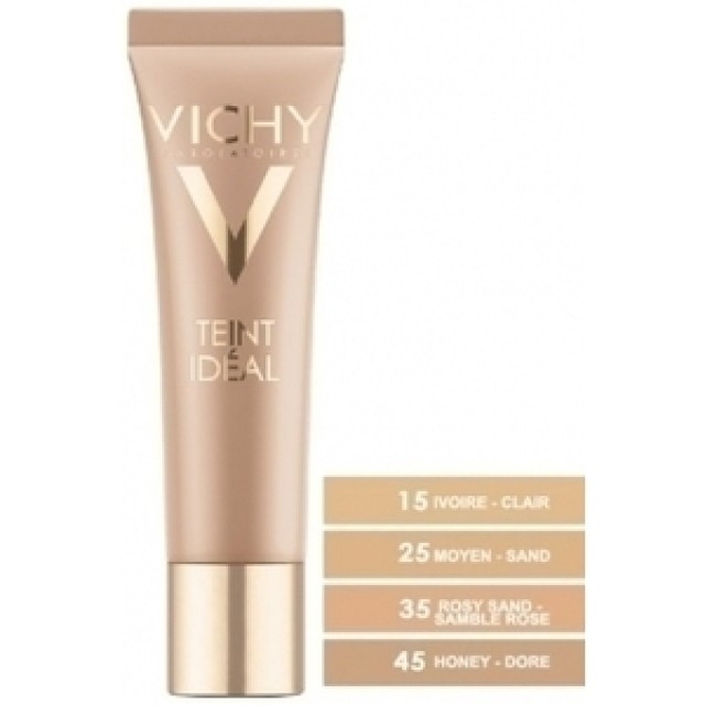 VICHY Teint Ideal Illuminating Foundation Ιvory 15 Cream 30ml