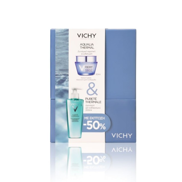 Vichy Set Aqualia Thermal Ενυδατική Κρέμα Ημέρας για Κανονική - Μικτή Επιδερμίδα 50ml + Purete Thermale Δροσερό Τζελ Καθαρισμού με έκπτωση 50% 200ml