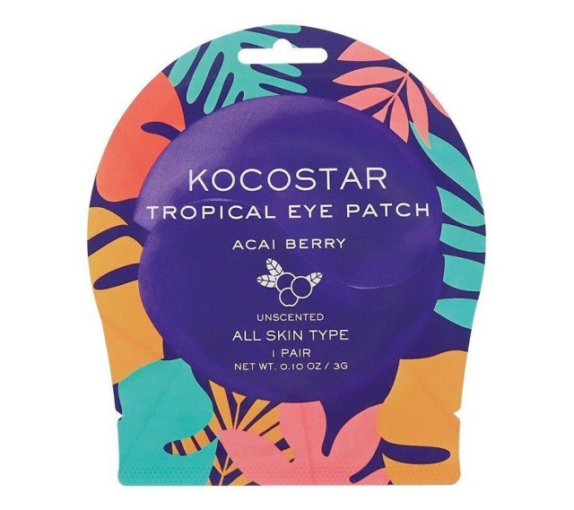 Kocostar Tropical Eye Patch Acai Berry Επιθέματα Υδρογέλης για Ενυδάτωση της Περιοχής των Ματιών Χωρίς Άρωμα 1 Ζεύγος