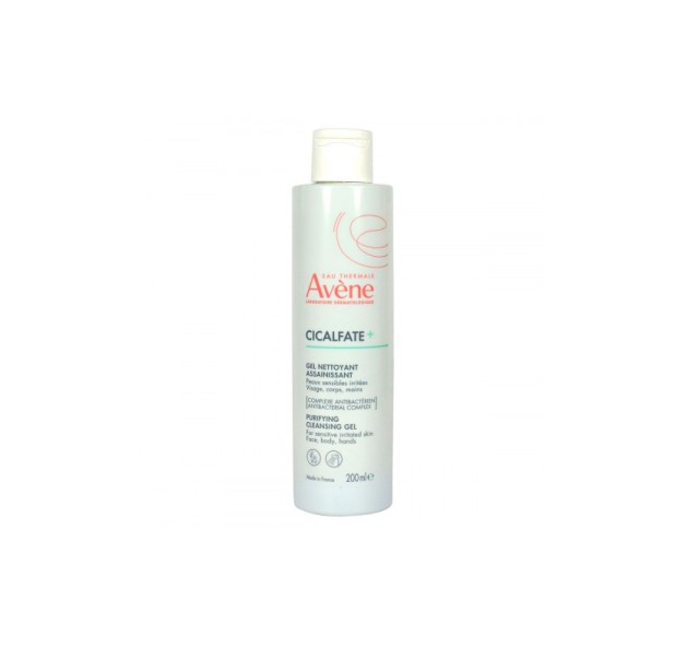 Avene Cicalfate+ Gel Nettoyant Assainissant Εξυγιαντικό Τζελ Καθαρισμού για Ευαίσθητο & Ερεθισμένο Δέρμα 200ml