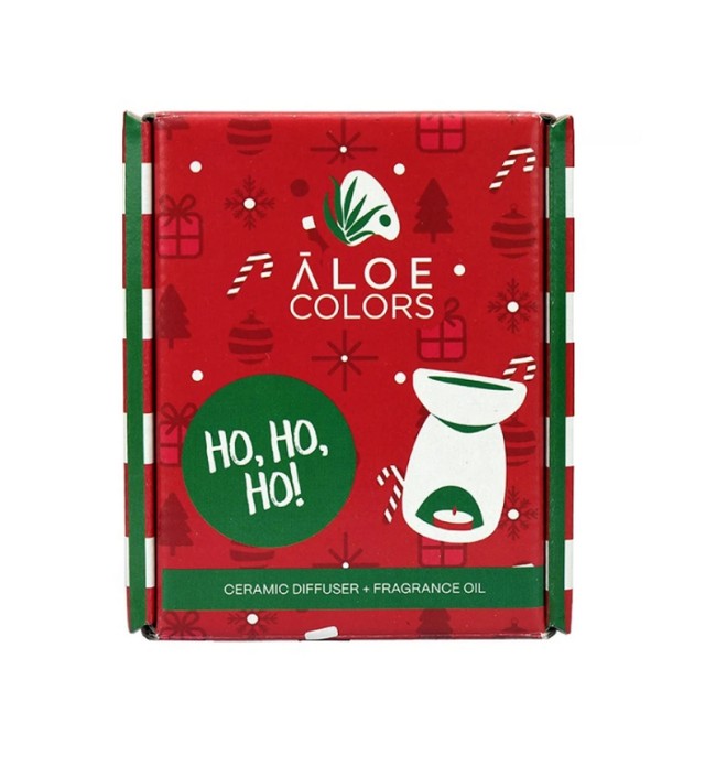 Aloe+ Colors Gift Set Ceramic Diffuser HO,HO,HO! 1τμχ & Αρωματικό Λάδι HO,HO,HO! 10ml