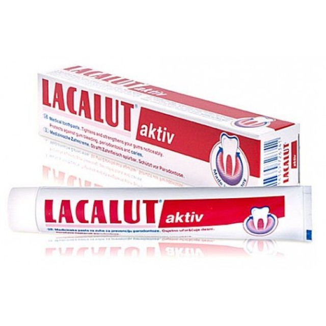 LACALUT Aktiv Οδοντόκρεμα για Σύσφιξη & Ενίσχυση Ούλων 50ml