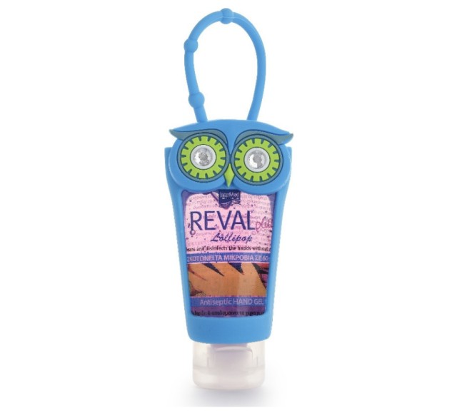 Intermed Reval Plus Lollipop Owl Blue Antiseptic Hand Gel 30ml