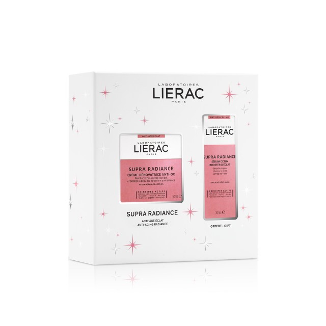 Lierac Set Supra Radiance Renovatrice Anti-ox Cream για Κανονική - Ξηρή Επιδερμίδα 50ml + Δώρο Supra Radiance Serum Detox 15ml