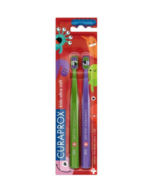Curaprox CS Kids Ultra Soft Duo Οδοντόβουρτσα 2τμχ