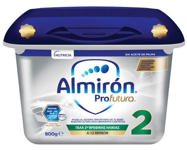 Nutricia Almiron Profutura 2 Γάλα 2ης Βρεφικής Ηλικίας από 6-12 μηνών 800gr