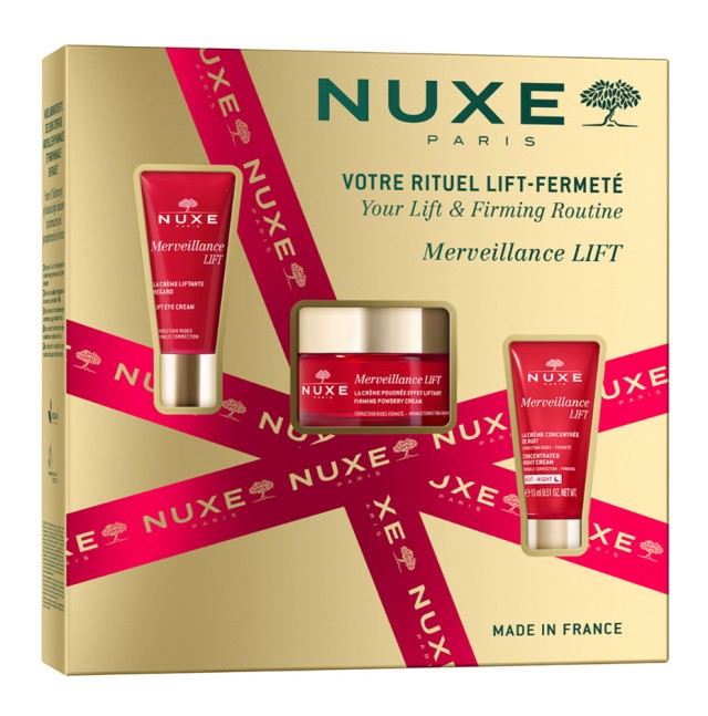 Nuxe Set Merveillance Lift Firming Powdery Cream 50ml + Eye Cream 15ml + Concentrated Night Cream 15ml