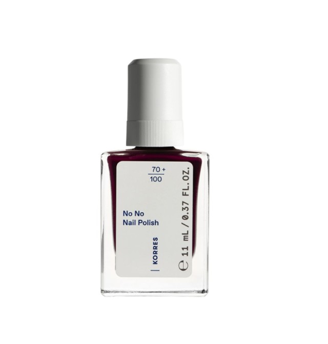 Korres No No Nail Polish 59 Burgundy Red 11ml