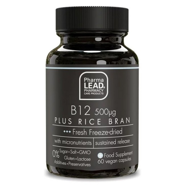 Pharmalead Black Range B12 500μg Plus Rice Bran 60caps