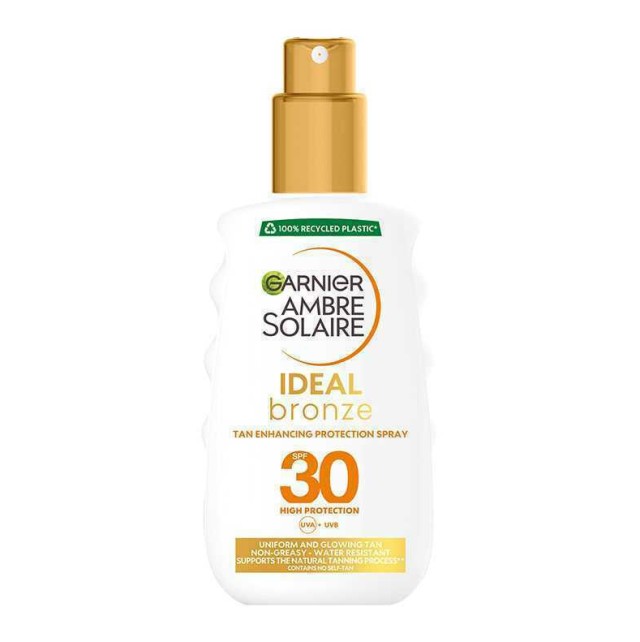 Garnier Ambre Solaire Ideal Bronze Tan Enhancing Protection Spray SPF30+ Αντηλιακό Σπρέι 200ml