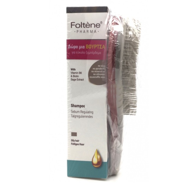FOLTENE PHARMA  PROMO Shampoo SEBUM 200ml & ΔΩΡΟ ΒΟΥΡΤΣΑ