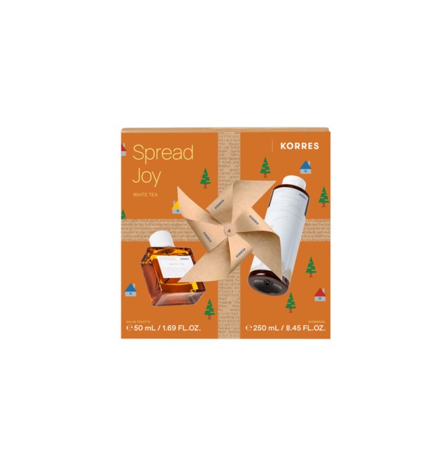 Korres Set Spread Joy White Tea Eau De Toilette 50ml + Showergel White Tea Αφρόλουτρο Λευκό Τσάι 250ml