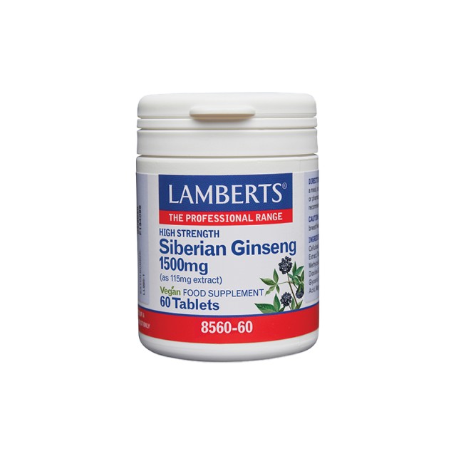 LAMBERTS SIBERIAN GINSENG 1500MG 60CAPS