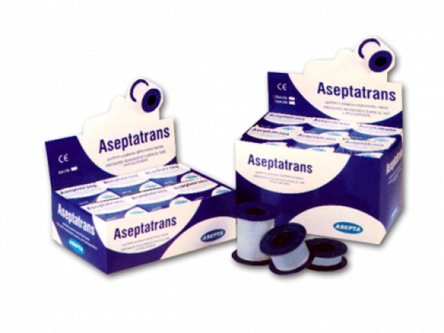 ASEPTA Aseptatrans Ταινίες πολυαιθυλενίου διαφανείς αυτοκόλλητες 5cmX5m 1τμχ.