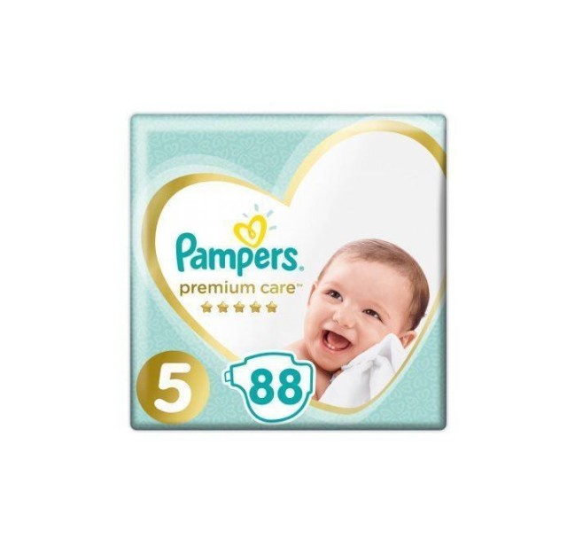 Pampers Premium Care Πάνες Μέγεθος No5 11-16Kg 88 Πάνες