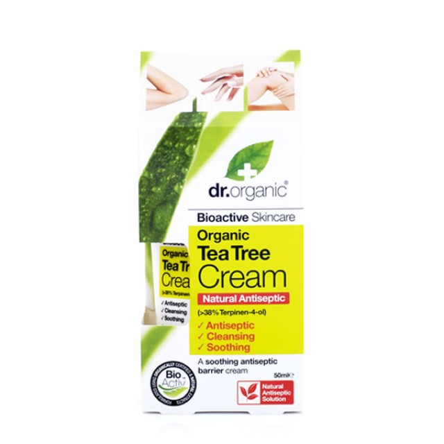 DR.ORGANIC TEA TREE (ANTISEPTIC) CREAM 50ML