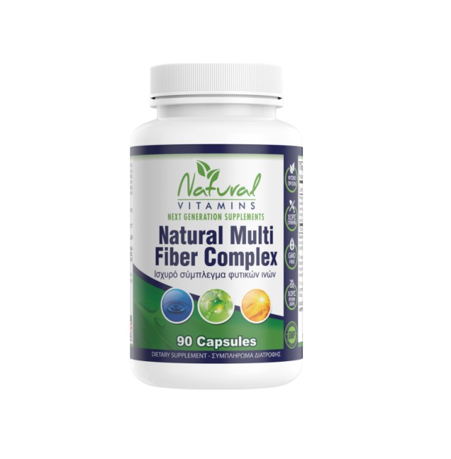 Natural Vitamins Natural Fiber Complex - Φυτικές Ίνες 90 Κάψουλες