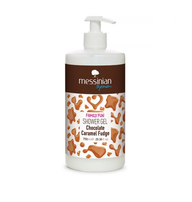 Messinian Spa Family Fun Αφρόλουτρο Gel Chocolate Caramel Fudge 750ml