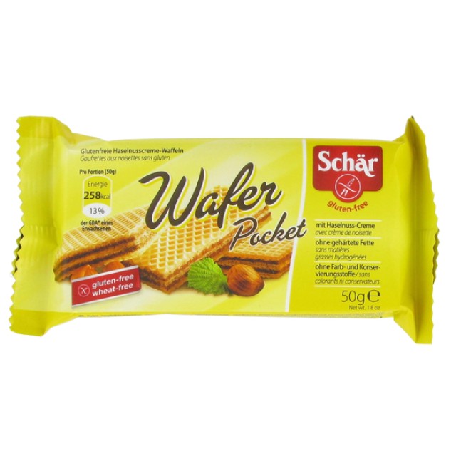Schar Wafer Pocket Γκοφρετίνια Ατομική Συσκευασία 50gr