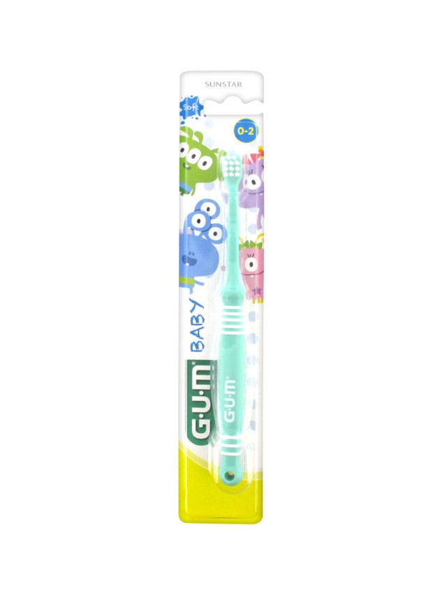 Gum 213 Baby Soft Τιρκουάζ Οδοντόβουρτσα 0-2 Ετών 1τμχ