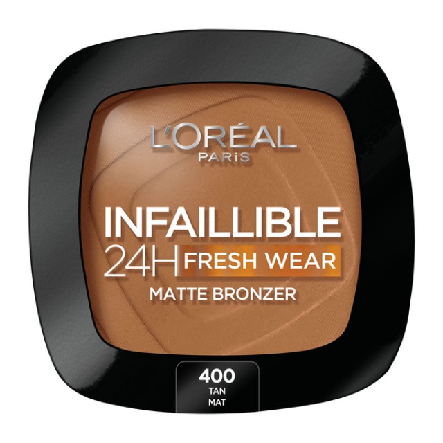 L'Oreal Paris Infallible 24H Fresh Wear Matte Bronzer 400 Tan 9g