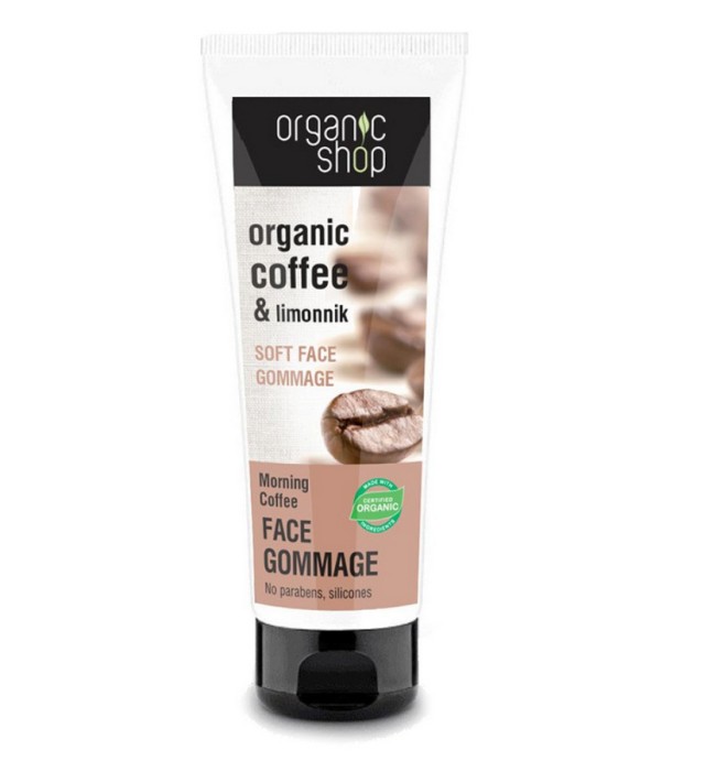 Organic Shop Morning Coffee Απαλό Scrub Προσώπου 75 ml