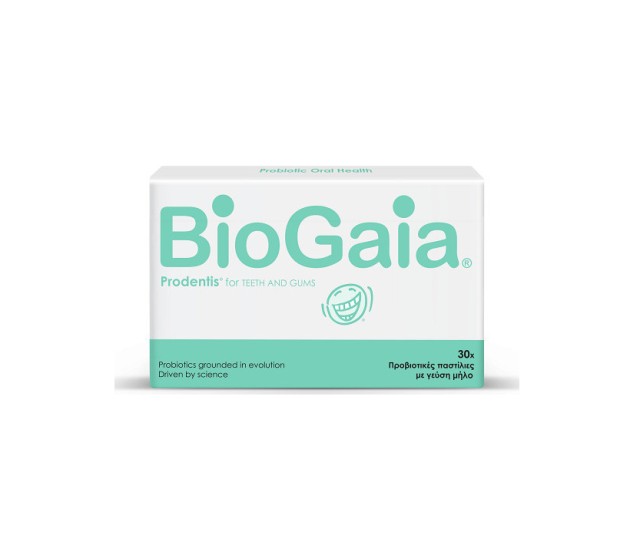 BioGaia Prodentis Προβιοτικές Παστίλιες με γεύση Μήλο 30tabs