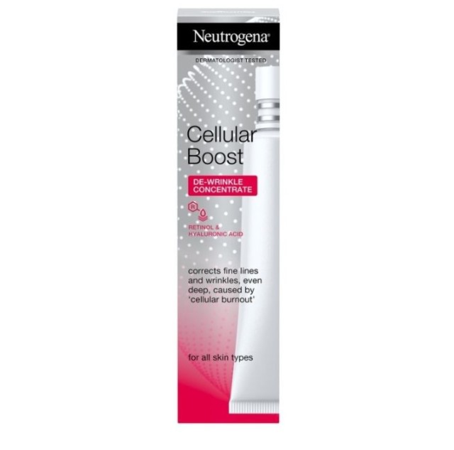 Neutrogena Cellular Boost De-Wrinkle Concentrate Συμπυκνωμένη Αντιρυτιδική Κρέμα Προσώπου 30ml