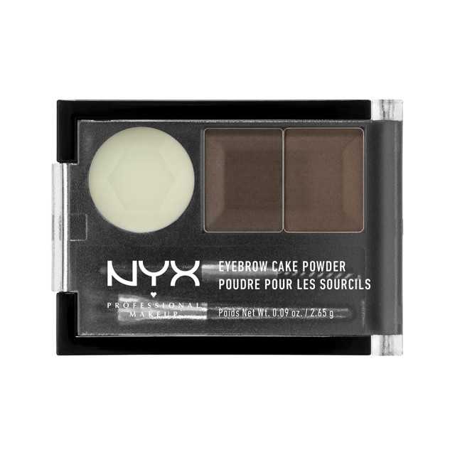 NYX PM EYEBROW CAKE ΠΟΥΔΡΑ ΦΡΥΔΙΩΝ 2 Dark Brown/Brown 37gr