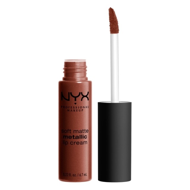NYX PM Soft Matte Metallic Lip Cream Κραγιόν 12 Dubai 26ml