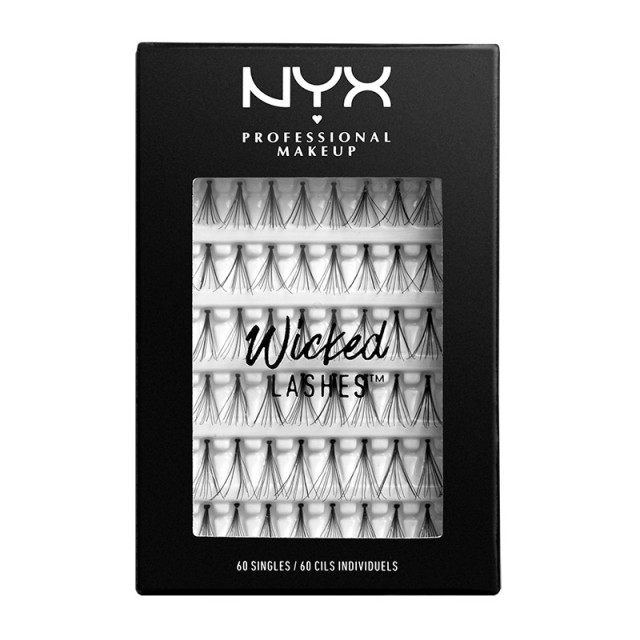 NYX PM Wicked Lashes Singles Ψευτικες Βλεφαριδες Τουφάκια 1  64gr