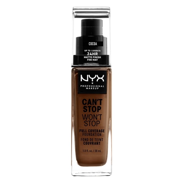 NYX PM Can't Stop Won't Stop Full Coverage Foundation  21 COCOA 30ml