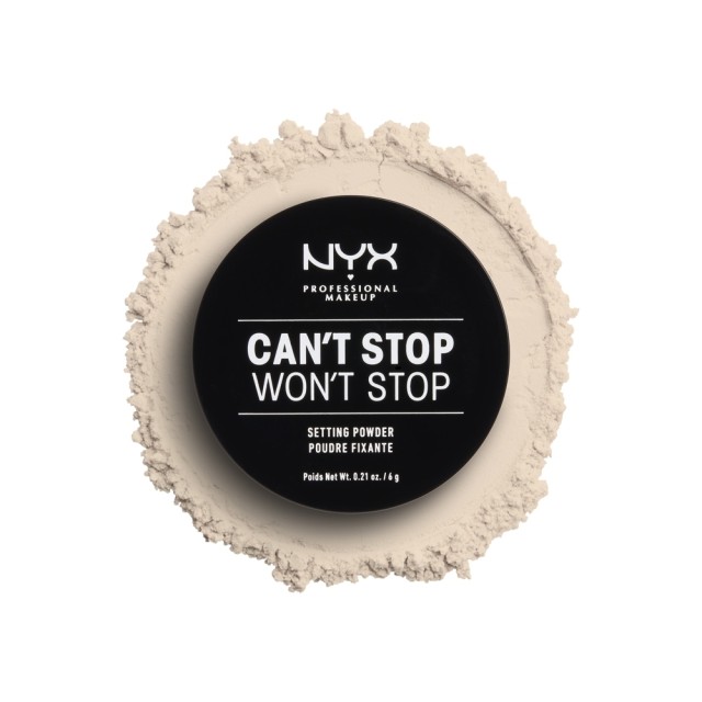 NYX PM Can't Stop Won't Stop Πούδρα Σταθεροποίησης 1 LIGHT 6g