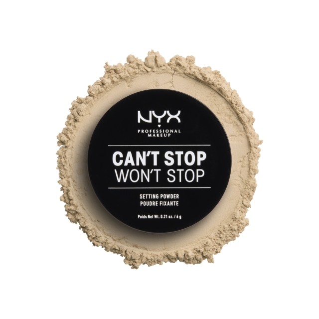 NYX PM Can't Stop Won't Stop Πούδρα Σταθεροποίησης 2 LIGHT-MEDIUM 6g