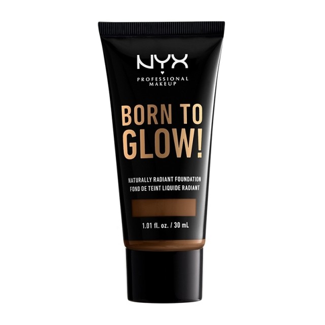 NYX PM Born To Glow! Naturally Radiant Foundation 21 Cocoa 30ml