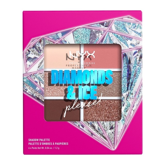 NYX PM Diamonds & Ice, Please 6-Pan Παλέτα Σκιών 2 Diamond Delirious