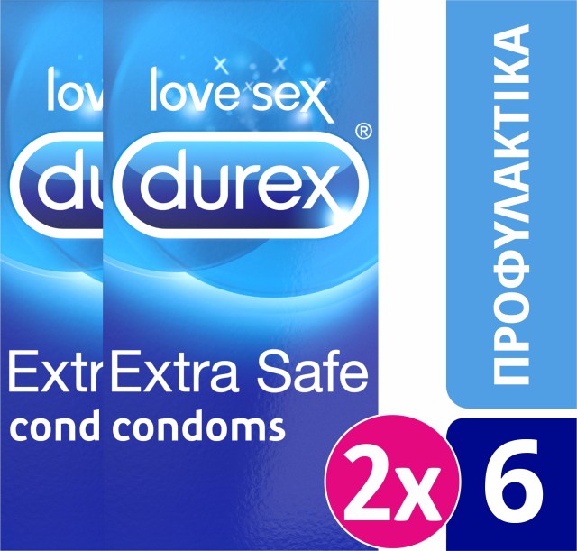 DUREX EXTRA SAFE 6 ΤΕΜΑΧΙΑ 2 x 6 τεμάχια