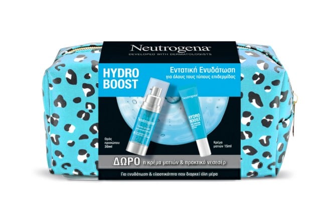 Neutrogena Set Hydro Boost Supercharged Serum 30ml + ΔΩΡΟ Hydro Boost Eye Cream 15ml + Νεσεσέρ