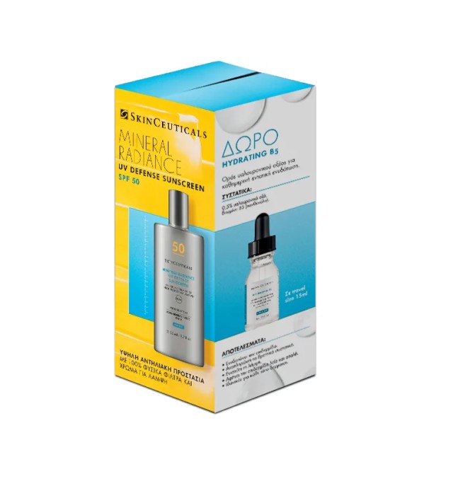 SkinCeuticals Set Mineral Radiance UV Defense Sunscreen SPF50 50ml + Δώρο Hydrating B5 15ml