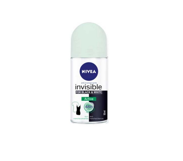 NIVEA Deo Black & White Active Invisible Roll-On Γυναικείο 50ml