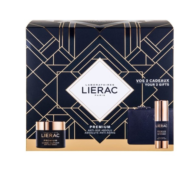 Lierac Set Premium La Creme Voluptuese 50ml & ΔΩΡΟ Premium Eye Cream 15ml & ΔΩΡΟ Δερμάτινο Πορτοφόλι