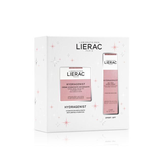 Lierac Set Hydragenist Hydratante Oxygenante Cream για Κανονικές - Ξηρές Επιδερμίδες 50ml + Δώρο Hydra-Lissant Gel Yeux 15ml