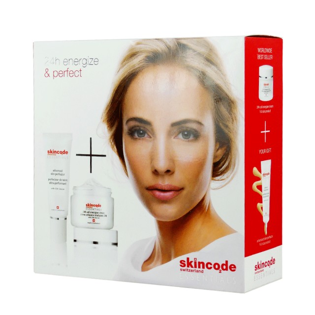 Skincode Σετ Essentials 24h Cell Energizer Cream 50ml + Skincode advance skin perfector 30ml