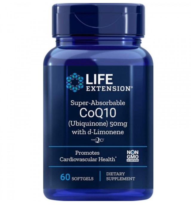 LifeExtension Super-Absorbable CoQ10 50mg 60 softgels